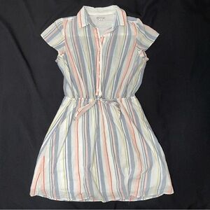 J. Crew Striped Dress - Blue, Pink, Yellow